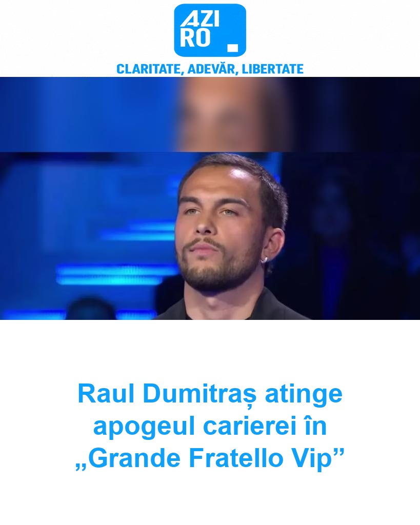 Raul Dumitraș atinge apogeul carierei în „Grande Fratello Vip”