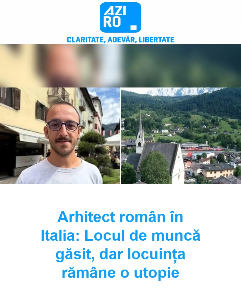 Arhitect român în Italia: Locul de muncă găsit, dar locuința rămâne o utopie
