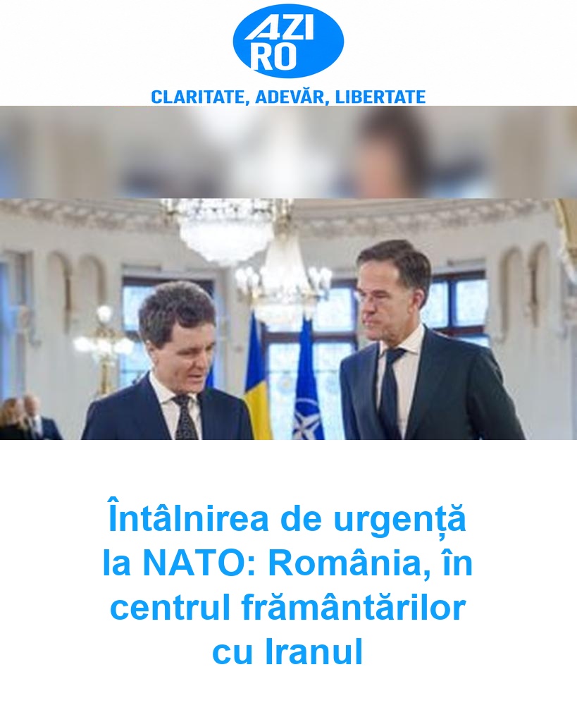 Întâlnirea de urgență la NATO: România, în centrul frământărilor cu Iranul