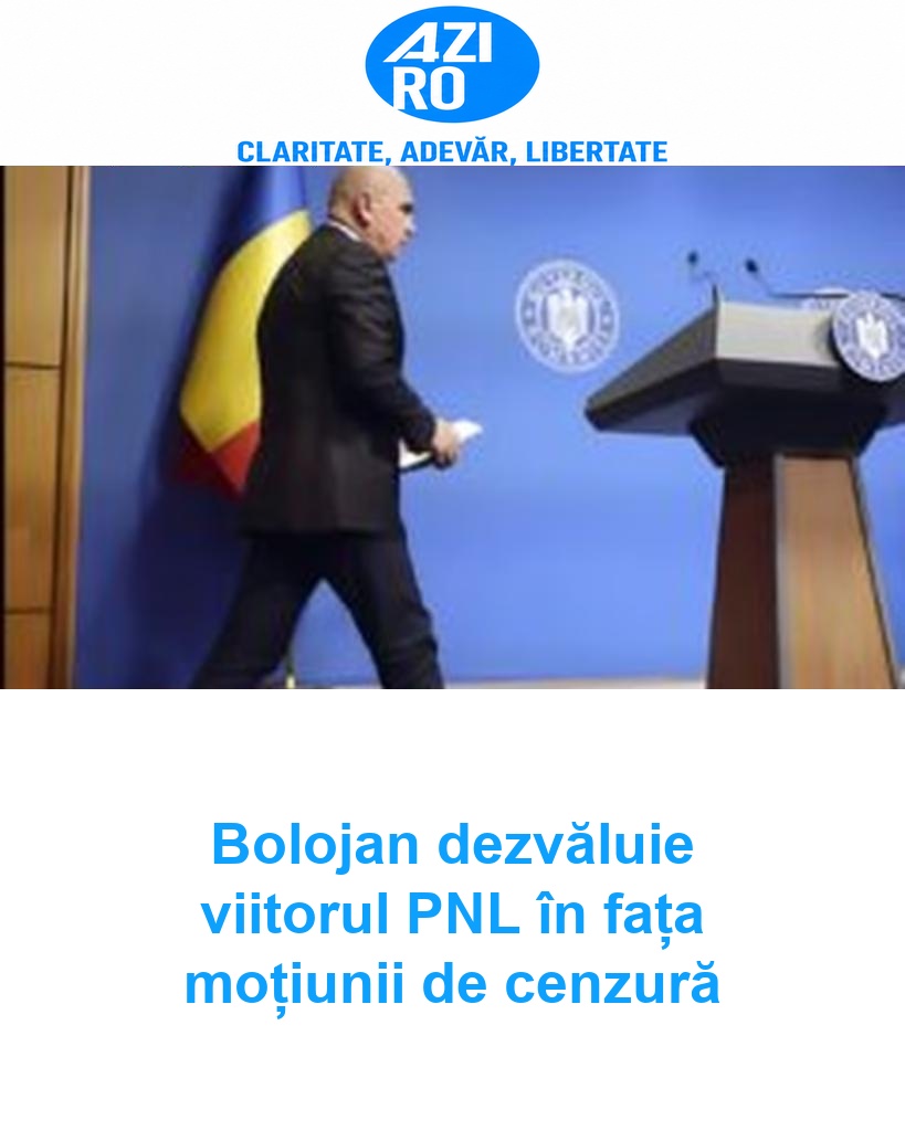Bolojan dezvăluie viitorul PNL în fața moțiunii de cenzură