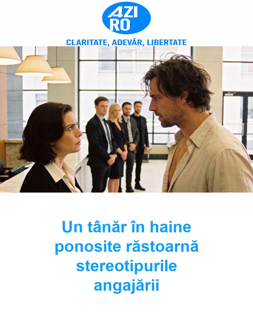 Un tânăr în haine ponosite răstoarnă stereotipurile angajării