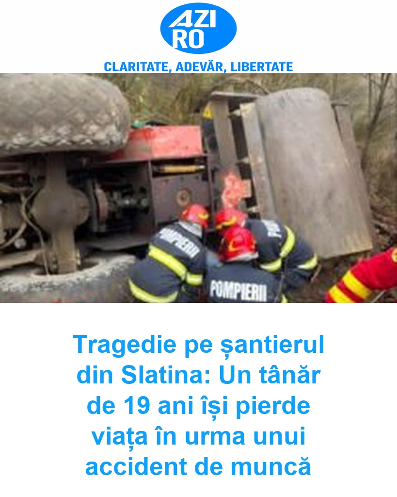 Tragedie pe șantierul din Slatina: Un tânăr de 19 ani își pierde viața în urma unui accident de muncă
