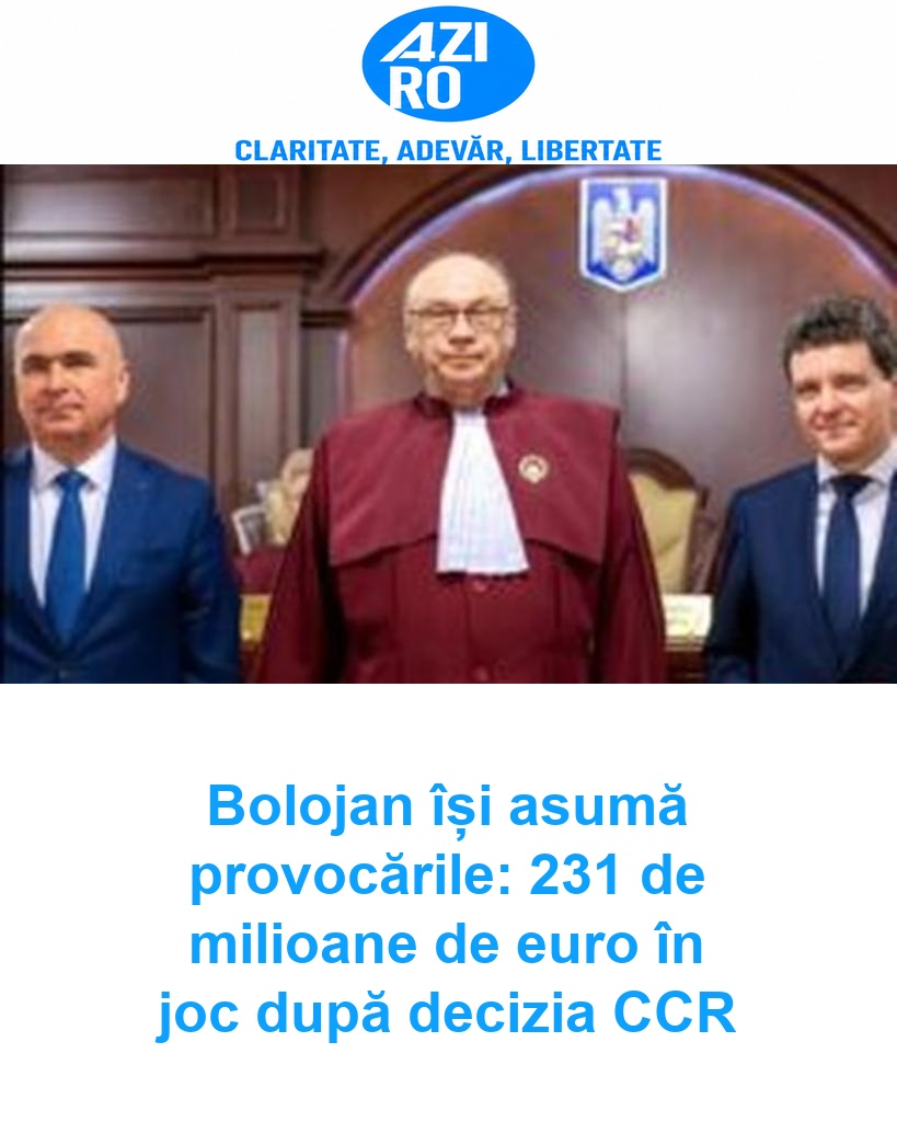 Bolojan își asumă provocările: 231 de milioane de euro în joc după decizia CCR