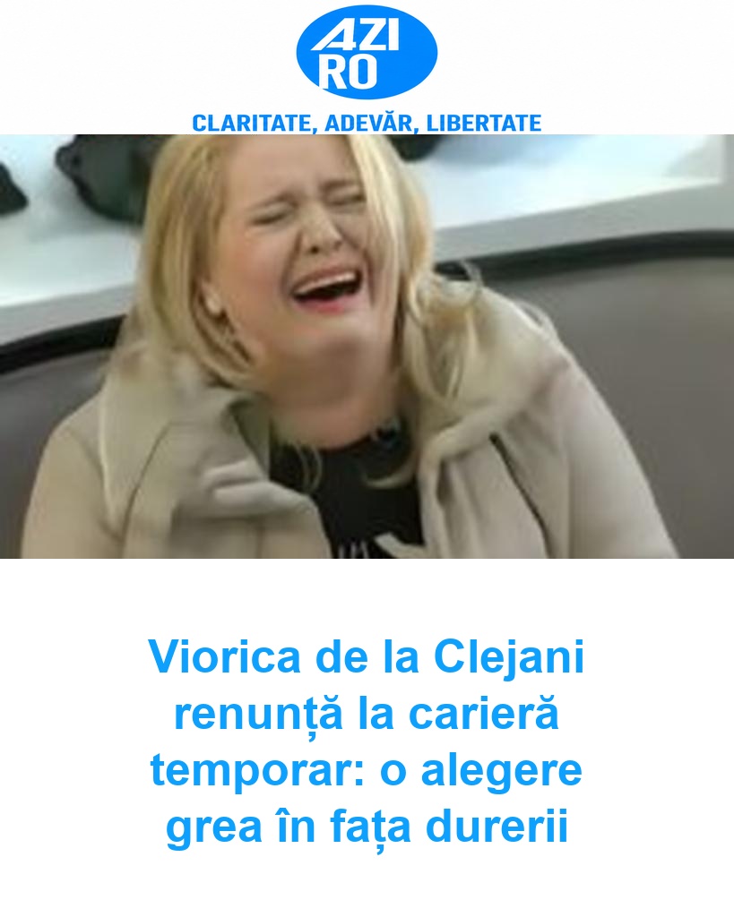 Viorica de la Clejani renunță la carieră temporar: o alegere grea în fața durerii