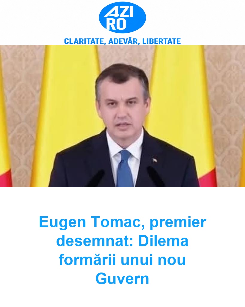 Eugen Tomac, premier desemnat: Dilema formării unui nou Guvern