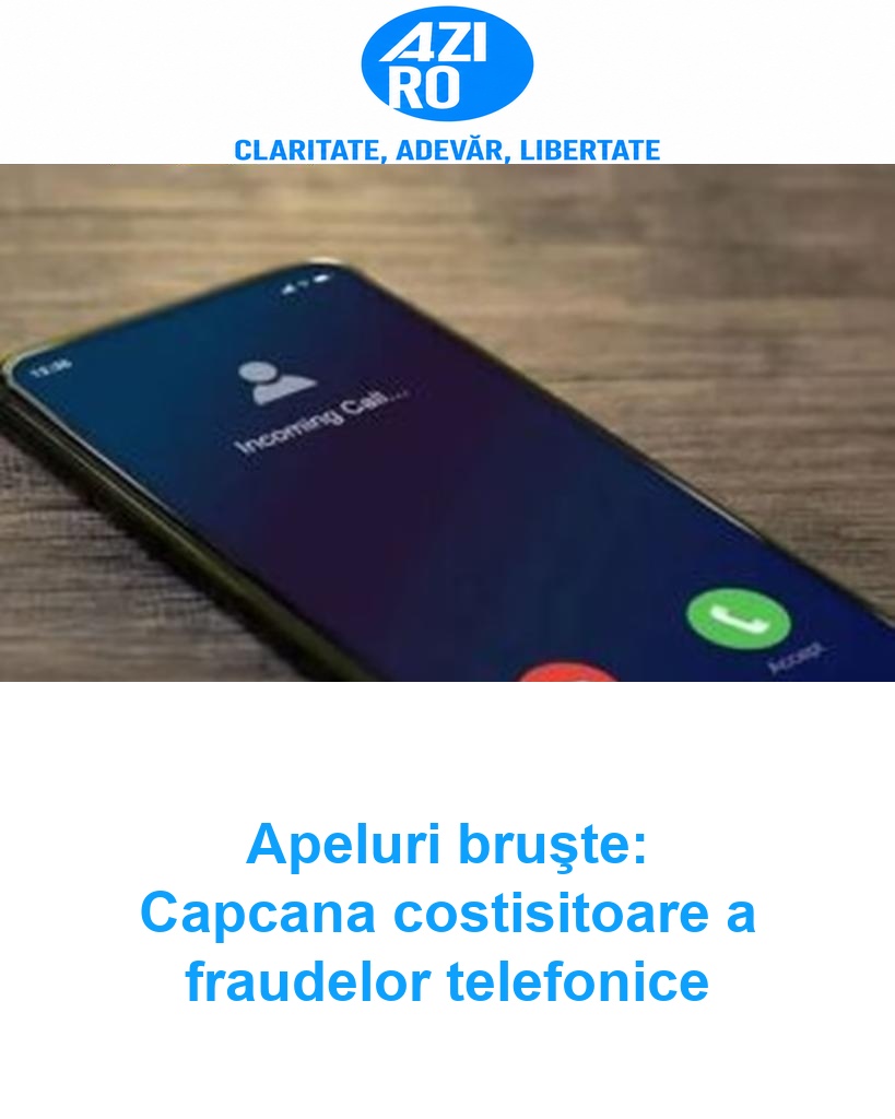 Apeluri bruşte: Capcana costisitoare a fraudelor telefonice