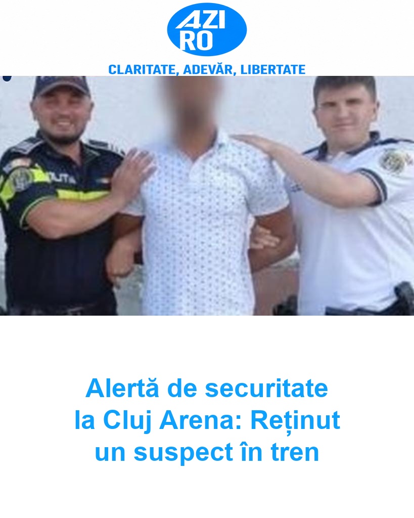 Alertă de securitate la Cluj Arena: Reținut un suspect în tren