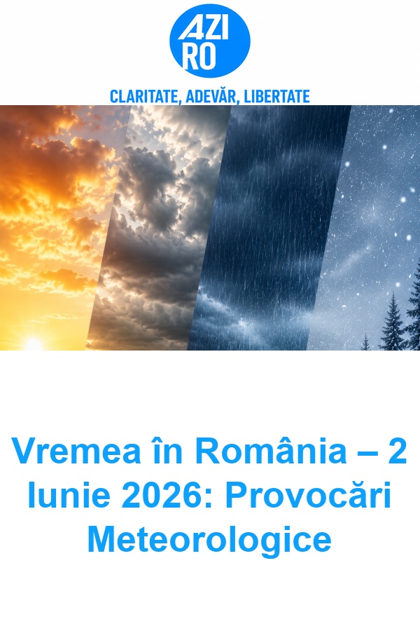 Vremea în România – 2 Iunie 2026: Provocări Meteorologice