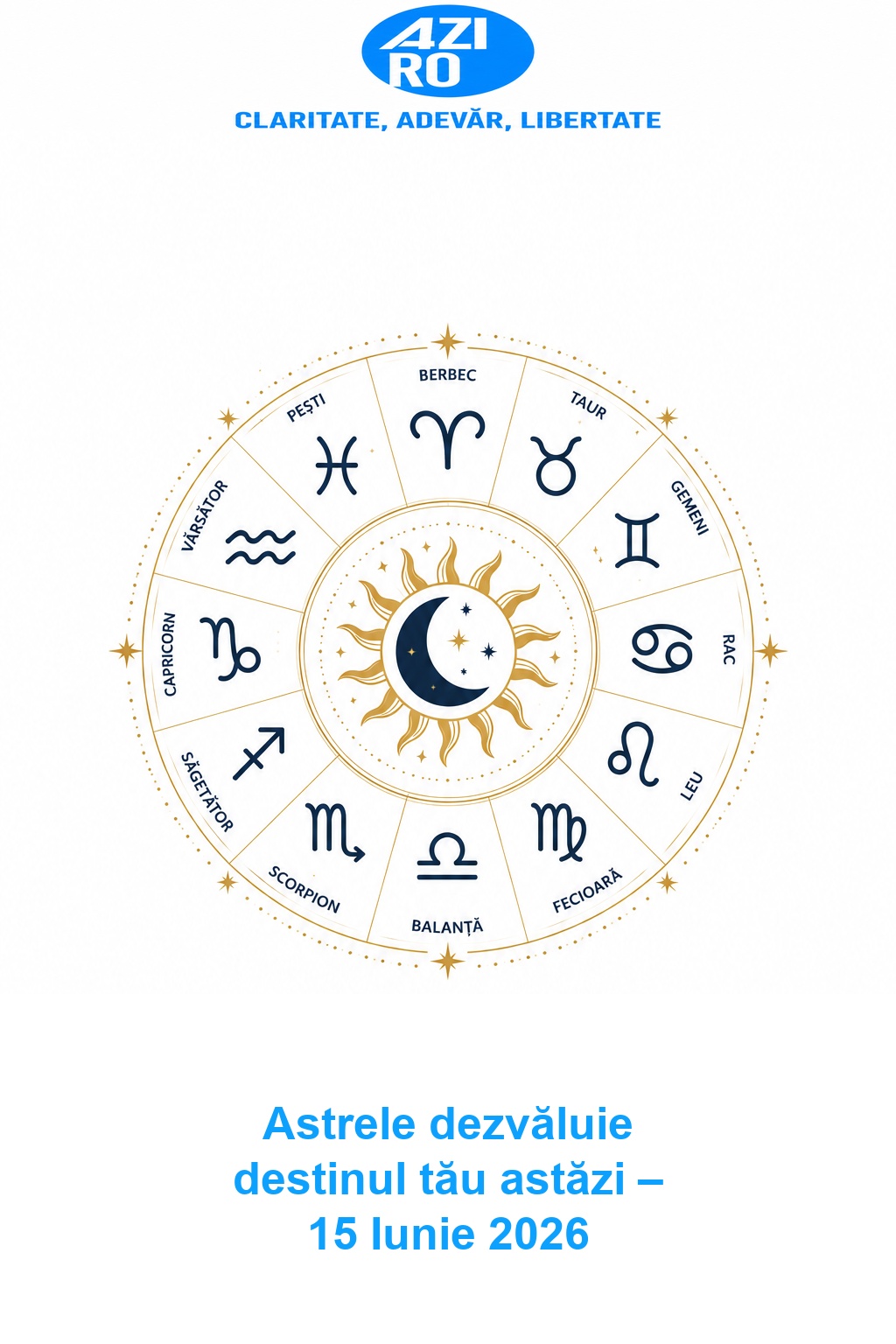 Astrele dezvăluie destinul tău astăzi – 15 Iunie 2026
