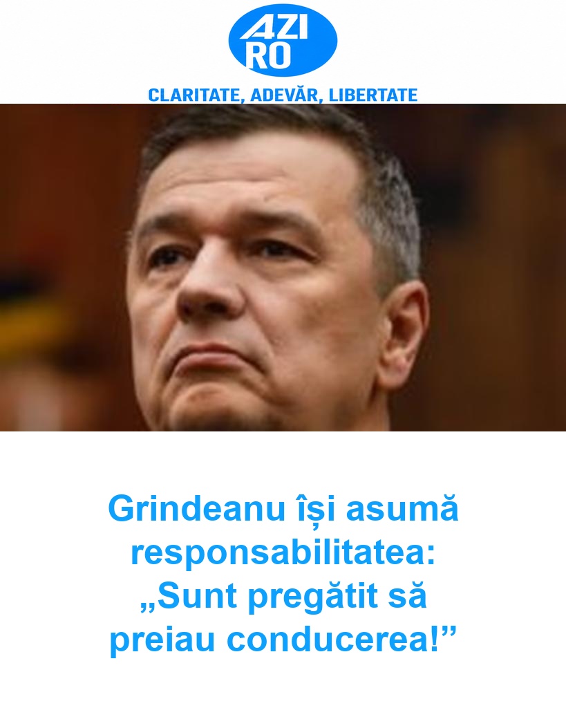 Grindeanu își asumă responsabilitatea: „Sunt pregătit să preiau conducerea!”
