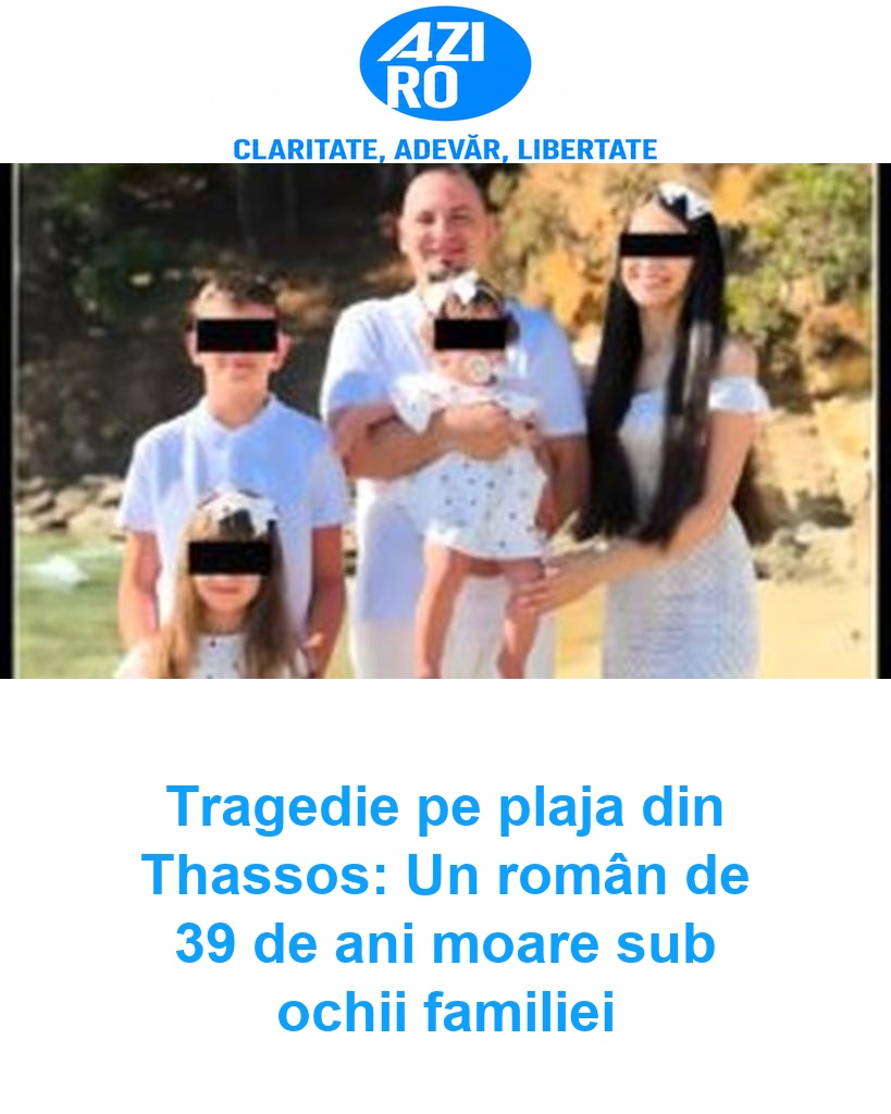 Tragedie pe plaja din Thassos: Un român de 39 de ani moare sub ochii familiei
