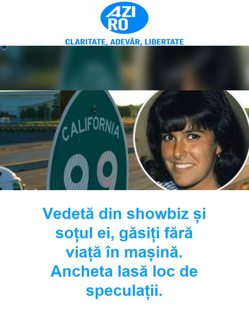 Vedetă din showbiz și soțul ei, găsiți fără viață în mașină. Ancheta lasă loc de speculații.