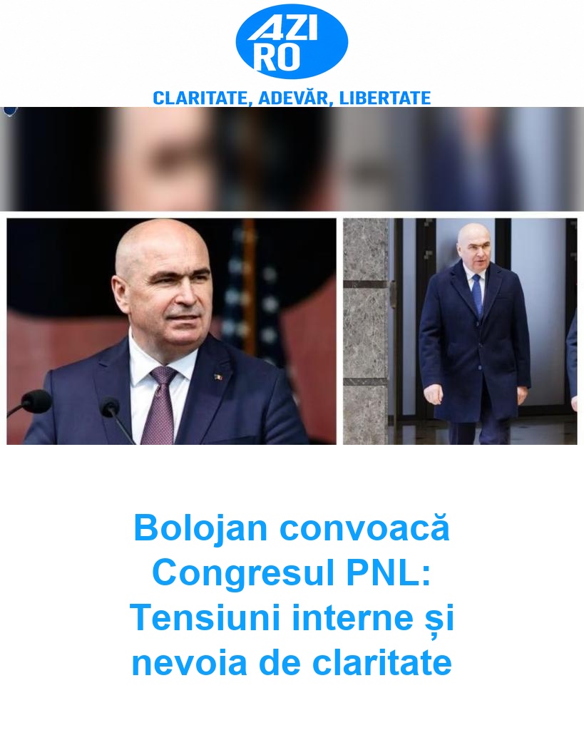 Bolojan convoacă Congresul PNL: Tensiuni interne și nevoia de claritate