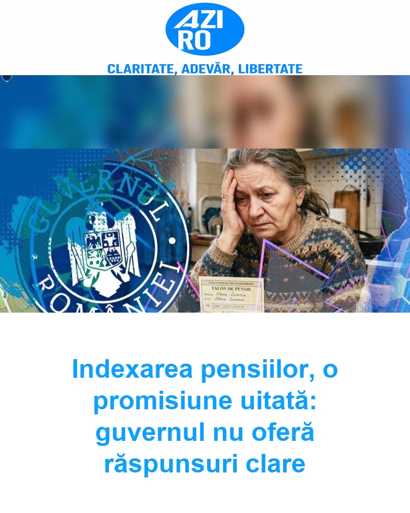 Indexarea pensiilor, o promisiune uitată: guvernul nu oferă răspunsuri clare
