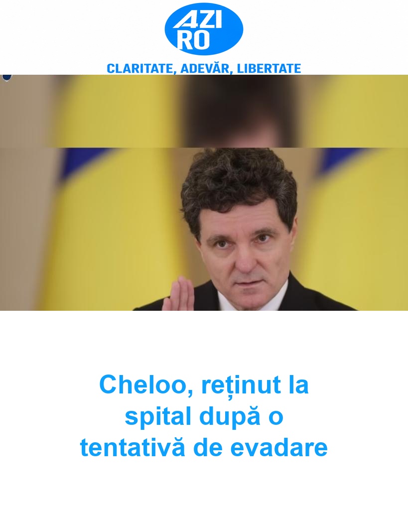 Cheloo, reținut la spital după o tentativă de evadare