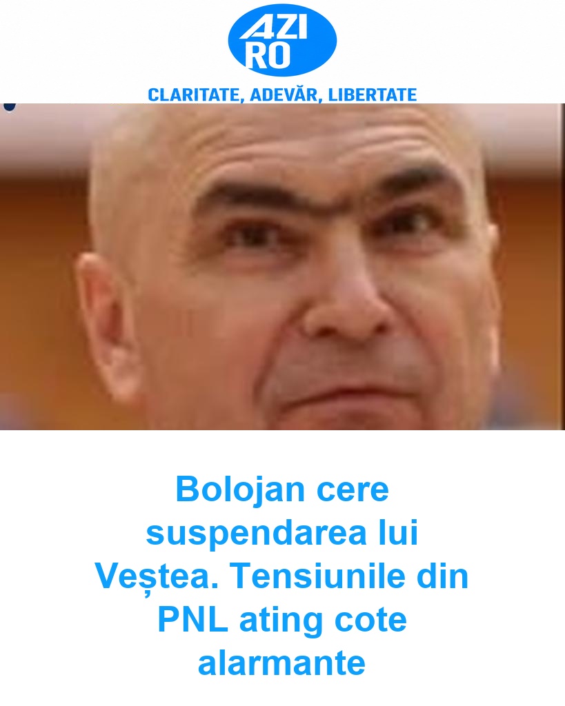 Bolojan cere suspendarea lui Veștea. Tensiunile din PNL ating cote alarmante