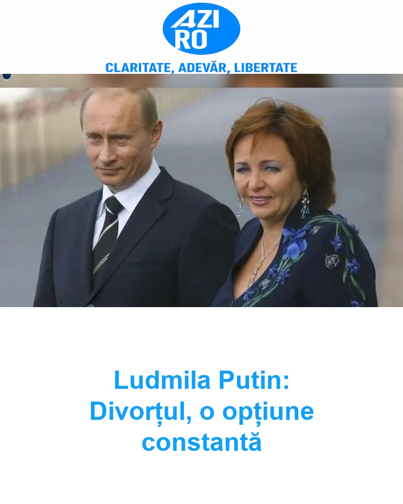 Ludmila Putin: Divorțul, o opțiune constantă