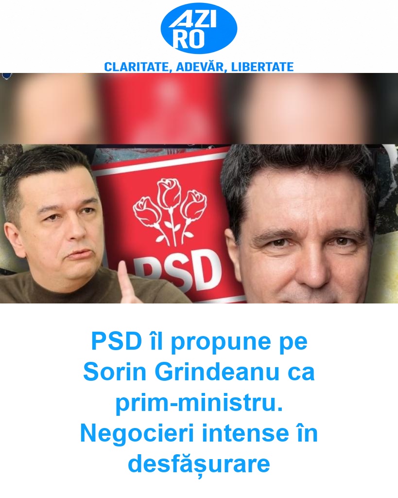 PSD îl propune pe Sorin Grindeanu ca prim-ministru. Negocieri intense în desfășurare