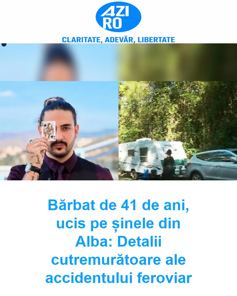 Bărbat de 41 de ani, ucis pe șinele din Alba: Detalii cutremurătoare ale accidentului feroviar