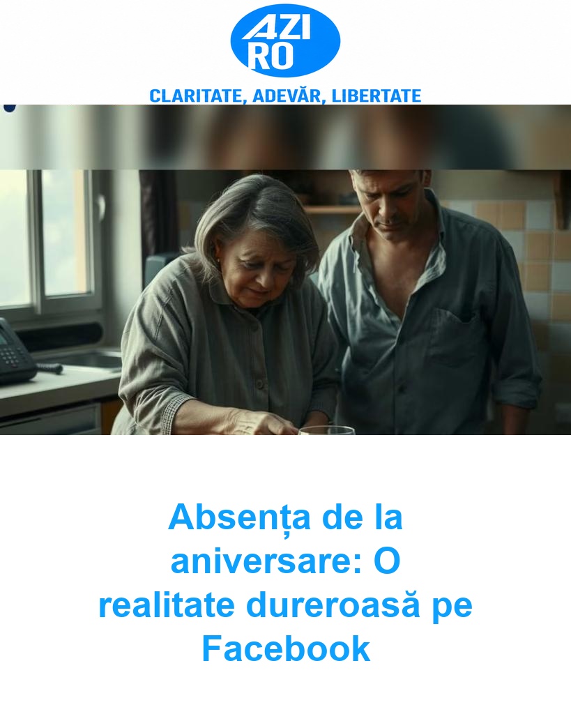 Absența de la aniversare: O realitate dureroasă pe Facebook