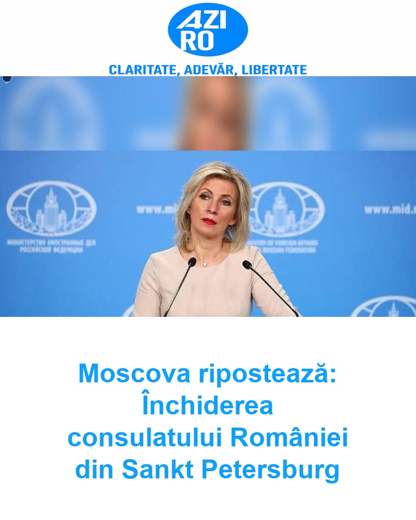 Moscova ripostează: Închiderea consulatului României din Sankt Petersburg