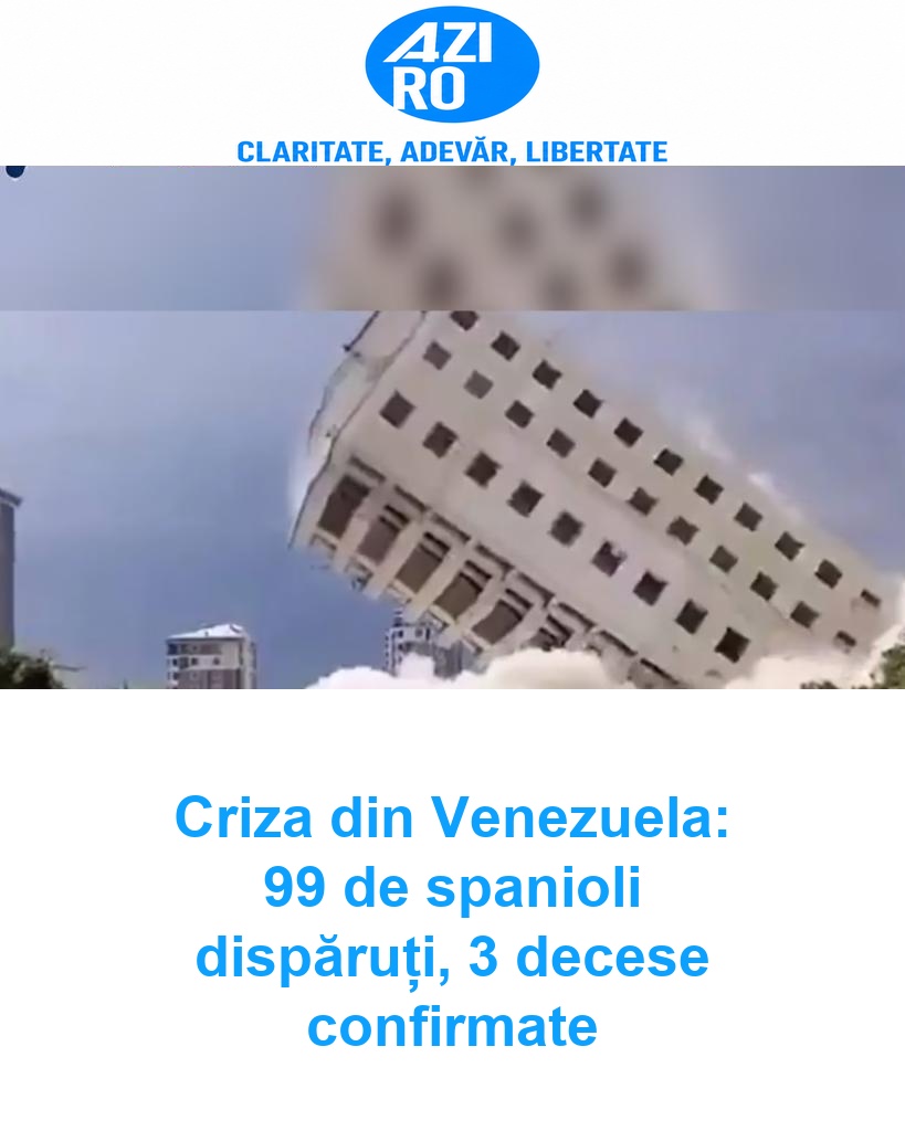 Criza din Venezuela: 99 de spanioli dispăruți, 3 decese confirmate