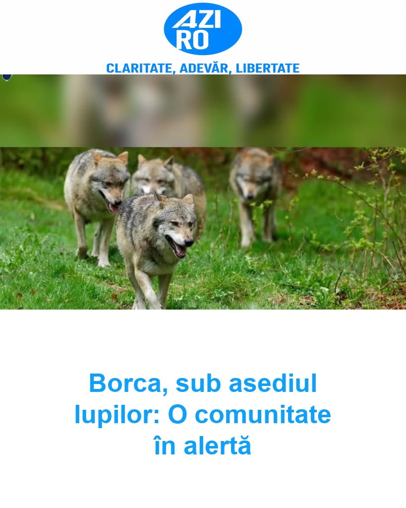 Borca, sub asediul lupilor: O comunitate în alertă