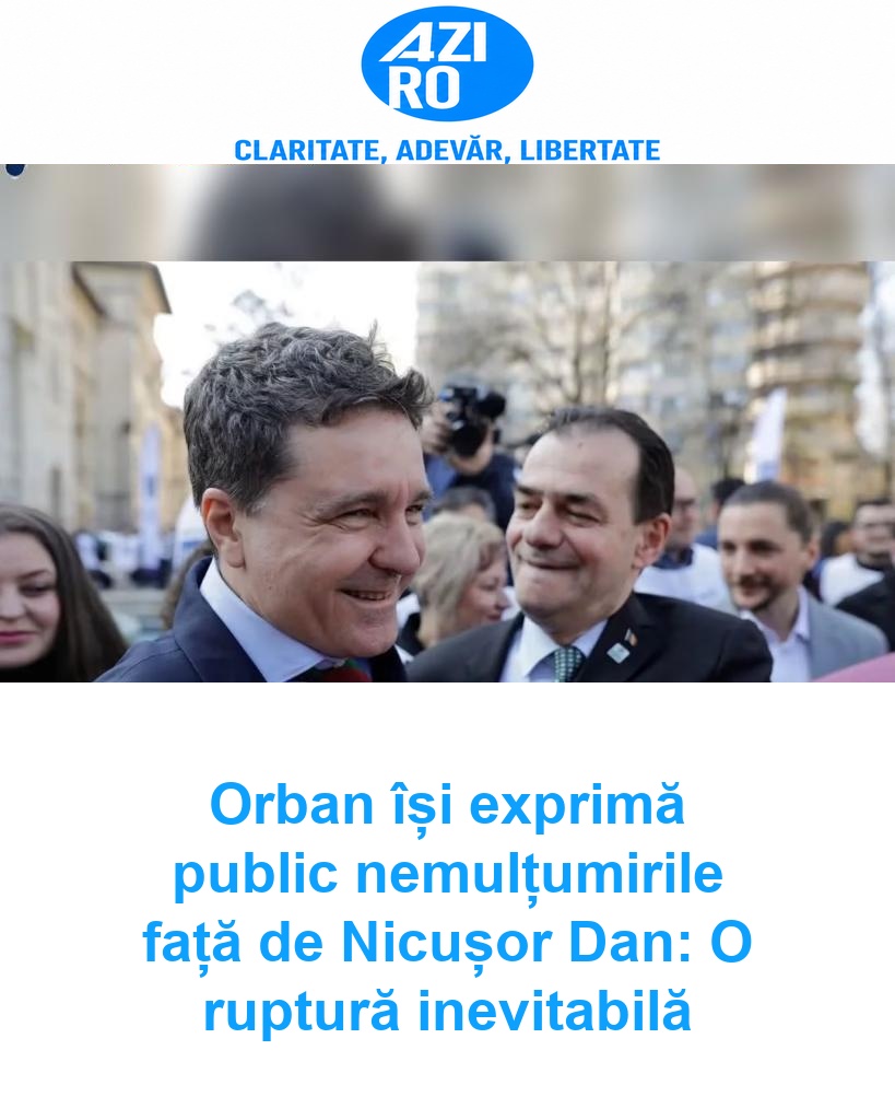 Orban își exprimă public nemulțumirile față de Nicușor Dan: O ruptură inevitabilă