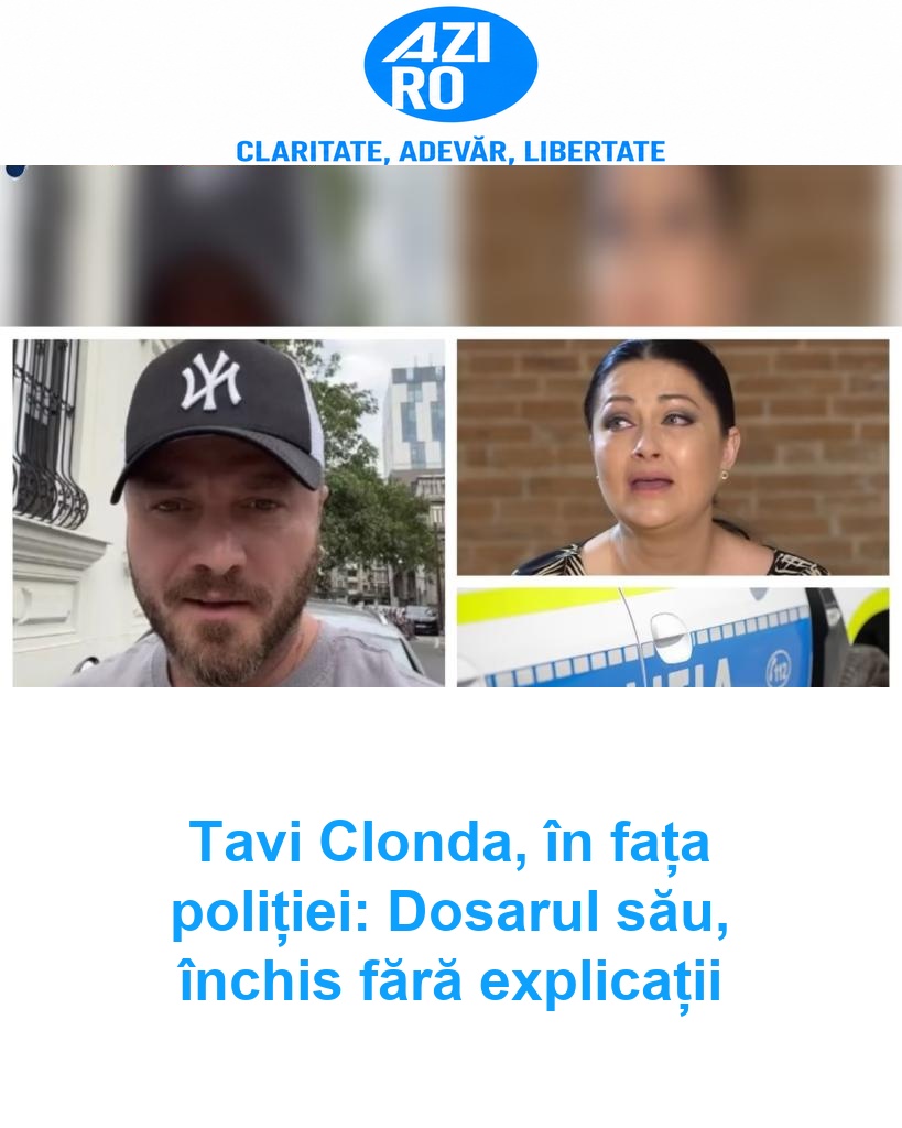 Tavi Clonda, în fața poliției: Dosarul său, închis fără explicații