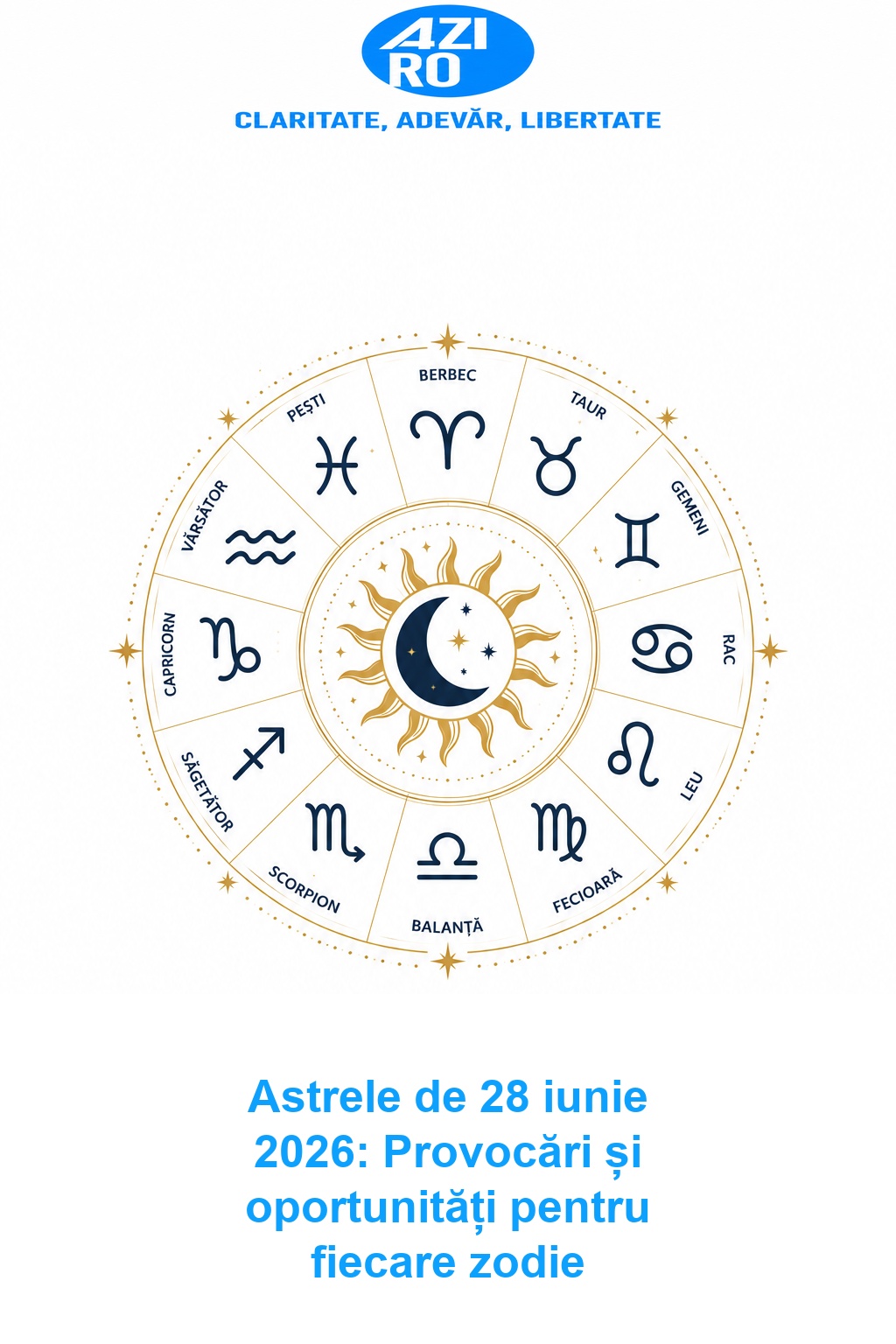 Astrele de 28 iunie 2026: Provocări și oportunități pentru fiecare zodie