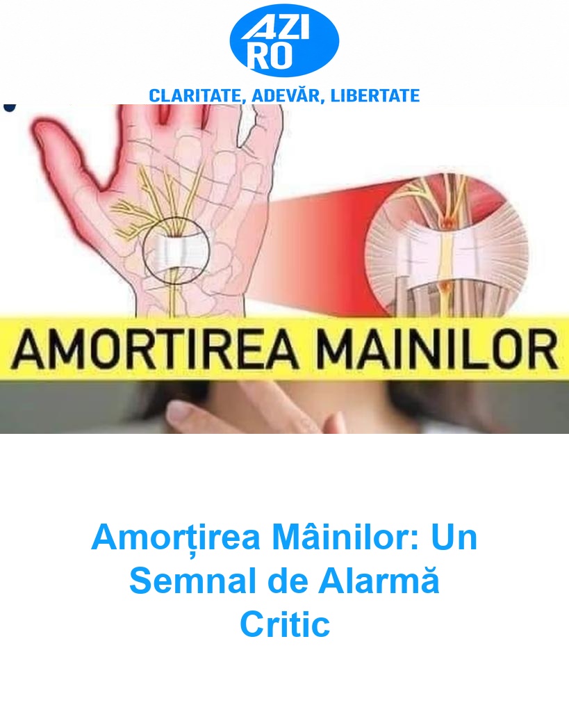 Amorțirea Mâinilor: Un Semnal de Alarmă Critic