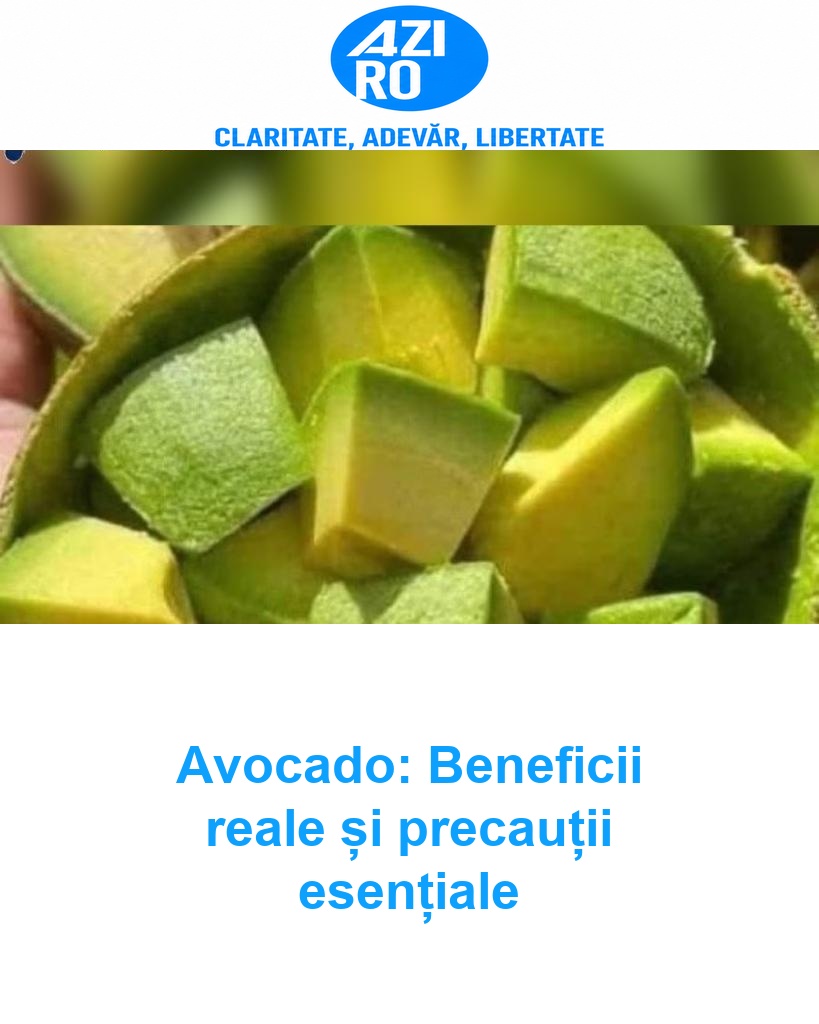 Avocado: Beneficii reale și precauții esențiale