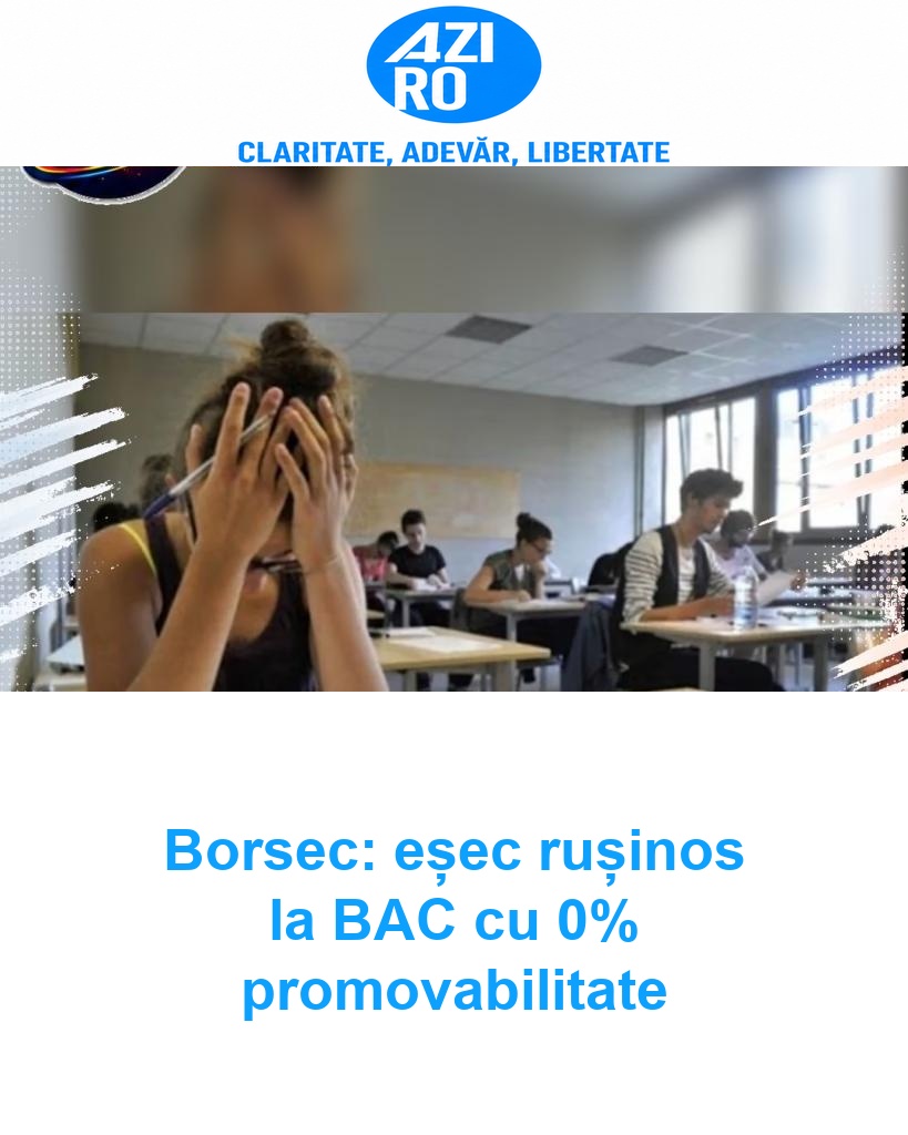 Borsec: eșec rușinos la BAC cu 0% promovabilitate