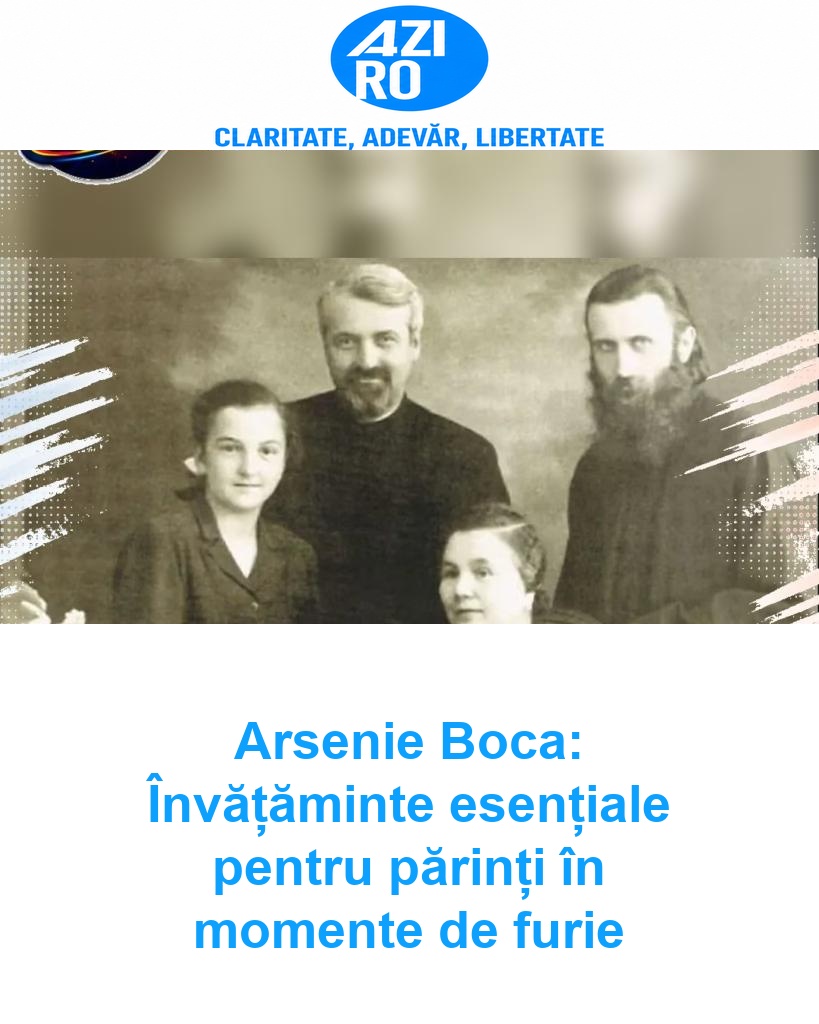 Arsenie Boca: Învățăminte esențiale pentru părinți în momente de furie