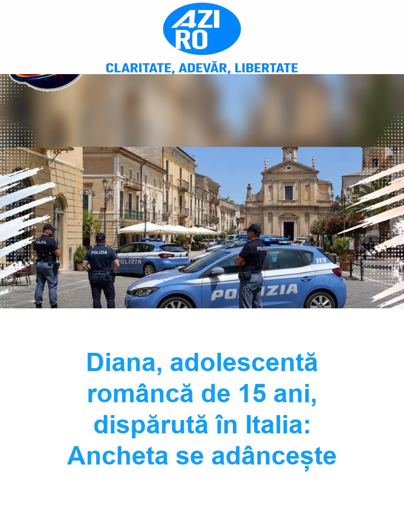 Diana, adolescentă româncă de 15 ani, dispărută în Italia: Ancheta se adâncește