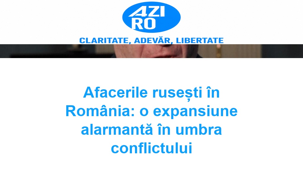 Afacerile rusești în România: o expansiune alarmantă în umbra conflictului