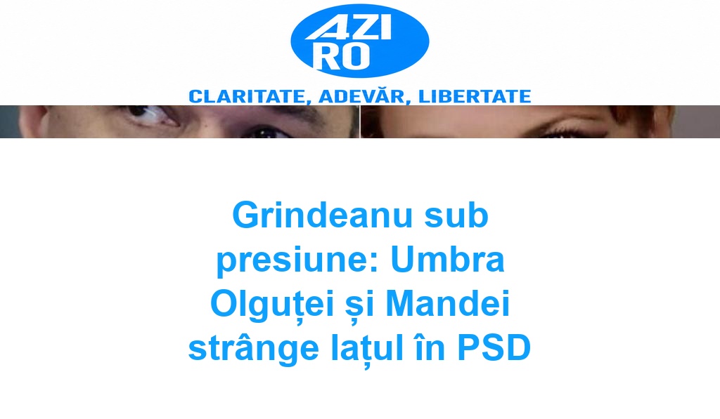 Grindeanu sub presiune: Umbra Olguței și Mandei strânge lațul în PSD
