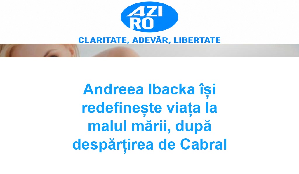 Andreea Ibacka își redefinește viața la malul mării, după despărțirea de Cabral