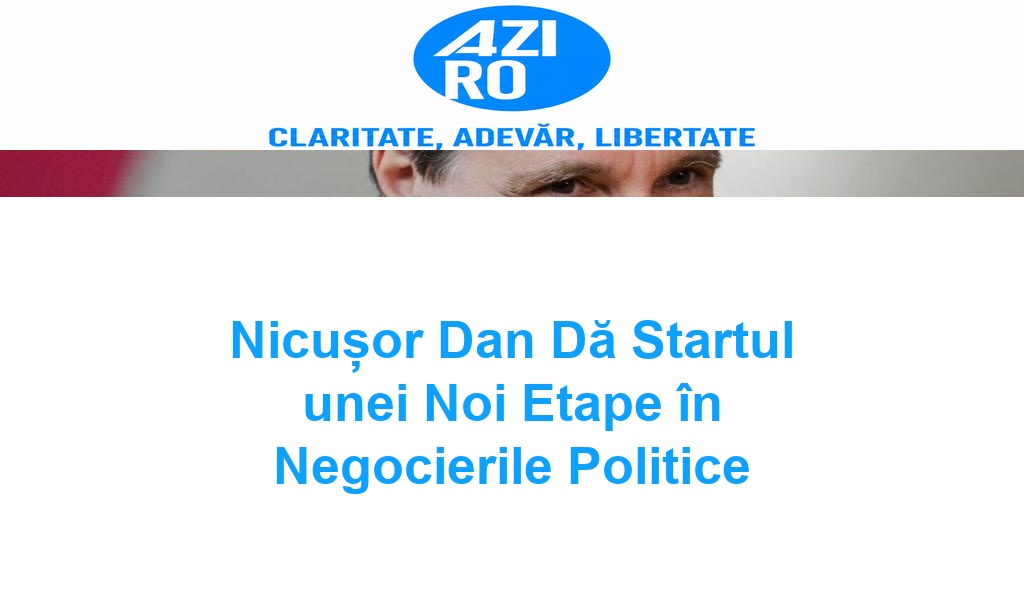 Nicușor Dan Dă Startul unei Noi Etape în Negocierile Politice