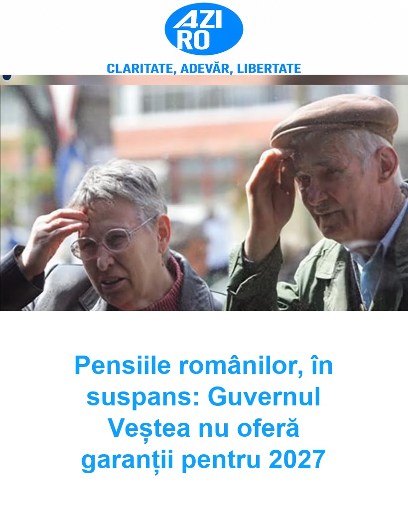 Pensiile românilor, în suspans: Guvernul Veștea nu oferă garanții pentru 2027