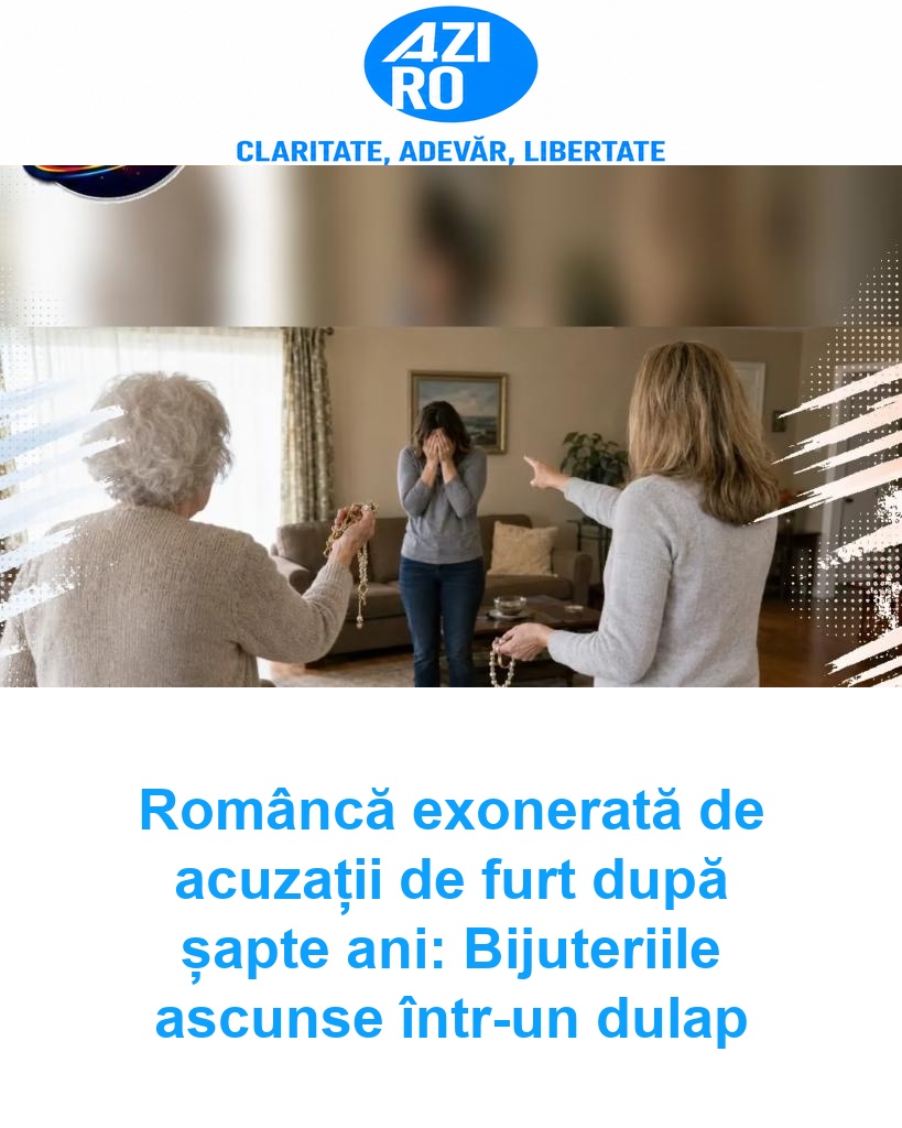 Româncă exonerată de acuzații de furt după șapte ani: Bijuteriile ascunse într-un dulap