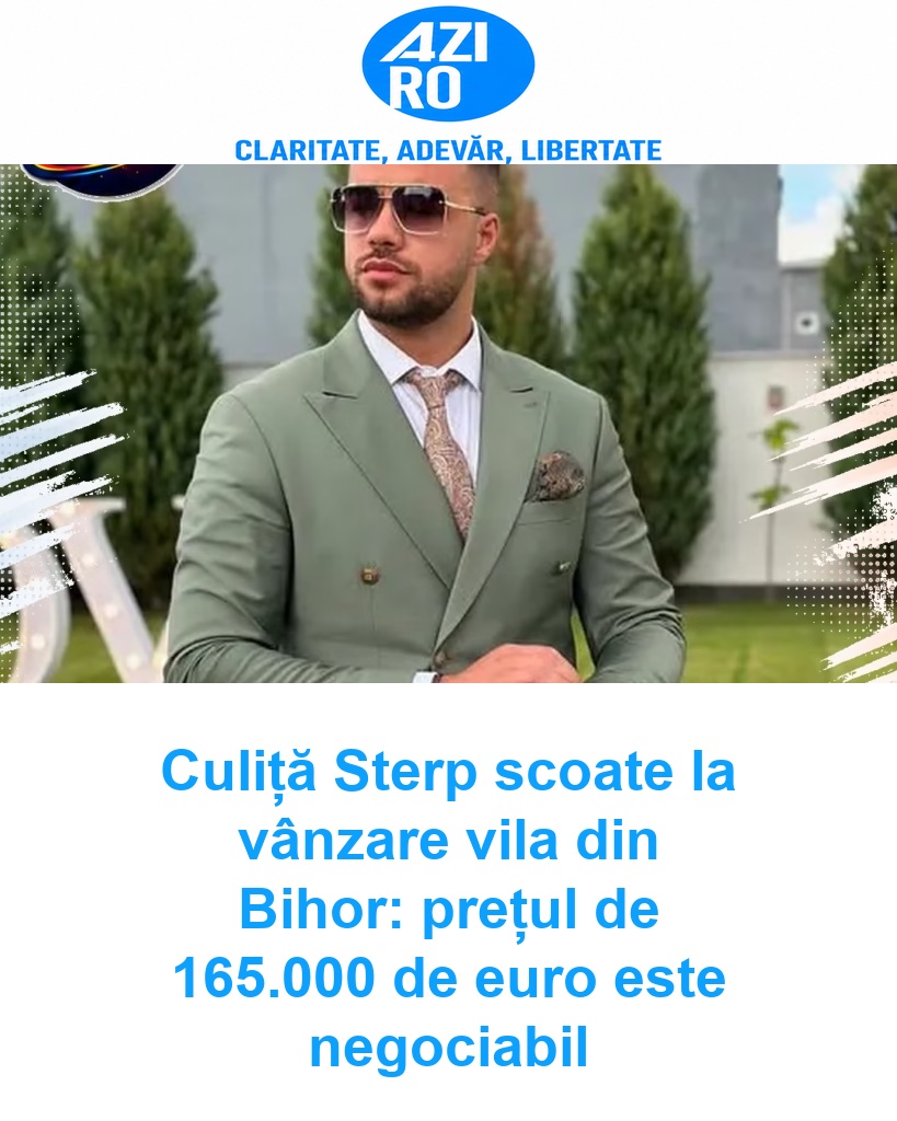Culiță Sterp scoate la vânzare vila din Bihor: prețul de 165.000 de euro este negociabil