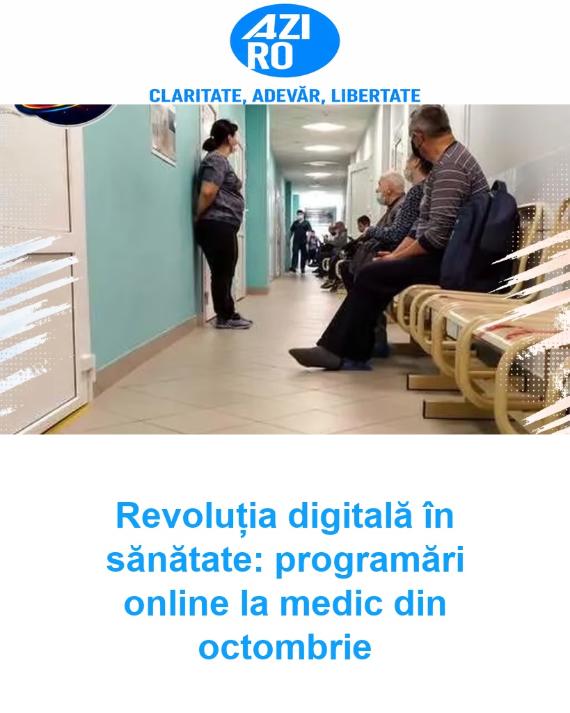 Revoluția digitală în sănătate: programări online la medic din octombrie