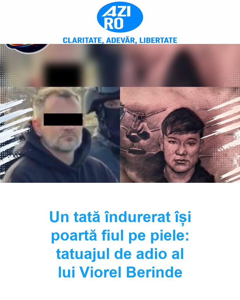 Un tată îndurerat își poartă fiul pe piele: tatuajul de adio al lui Viorel Berinde