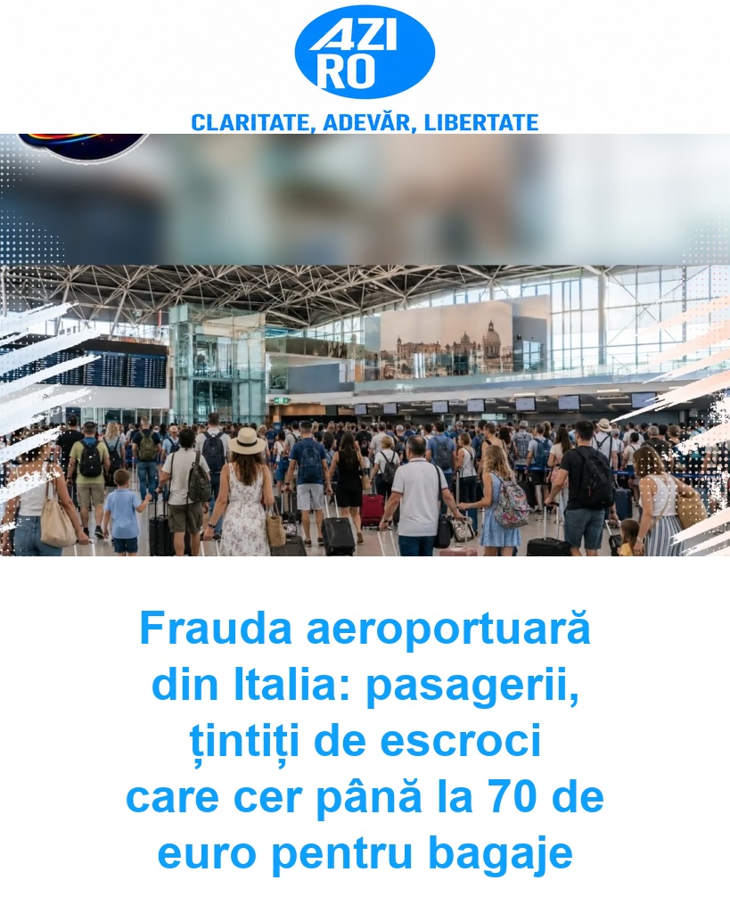 Frauda aeroportuară din Italia: pasagerii, țintiți de escroci care cer până la 70 de euro pentru bagaje