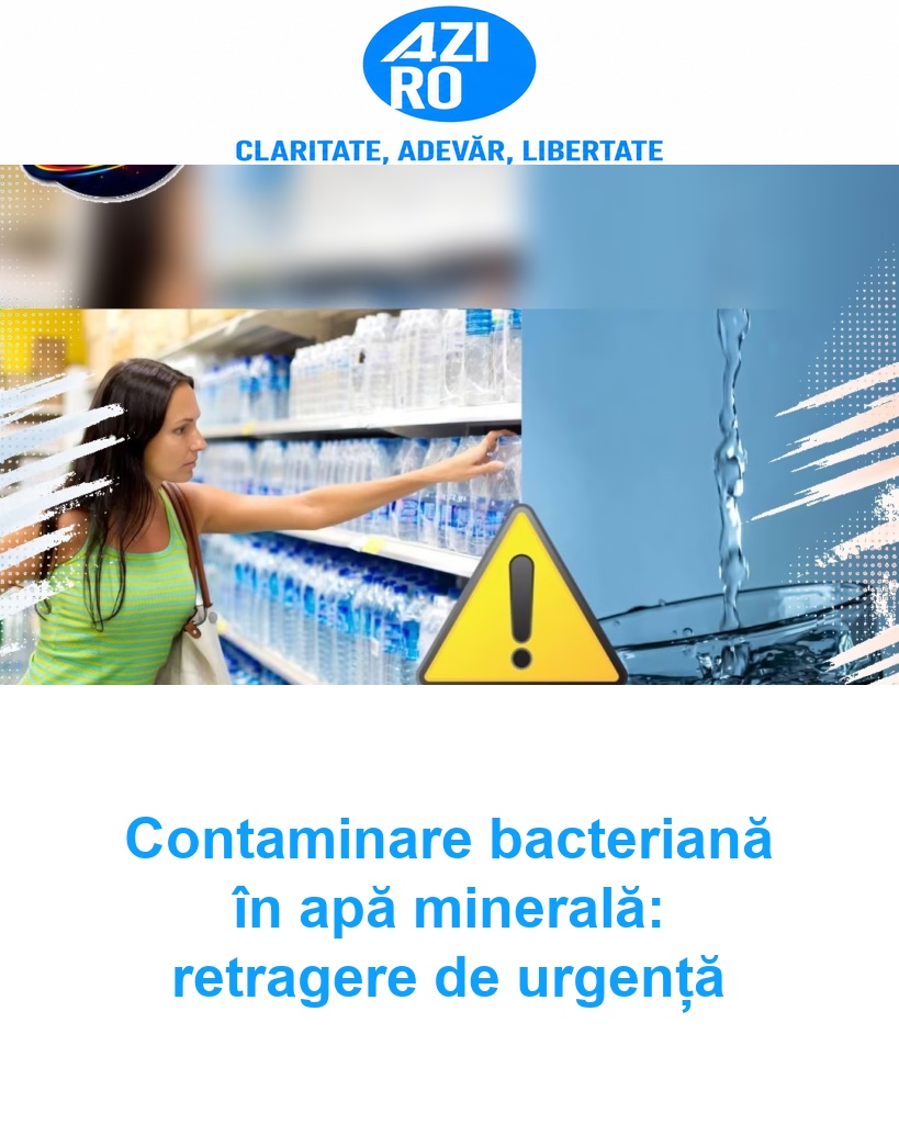 Contaminare bacteriană în apă minerală: retragere de urgență