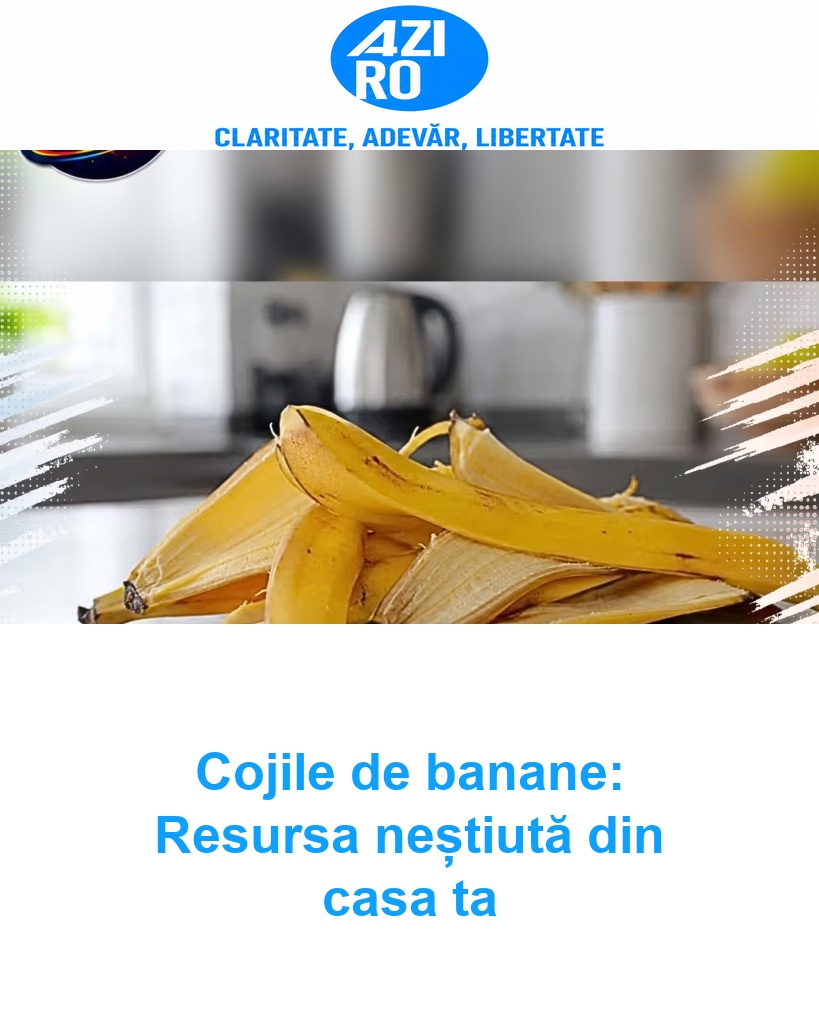 Cojile de banane: Resursa neștiută din casa ta