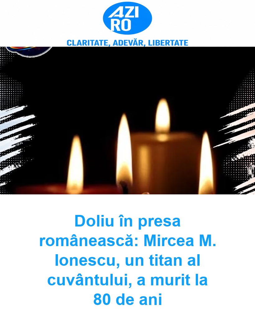 Doliu în presa românească: Mircea M. Ionescu, un titan al cuvântului, a murit la 80 de ani