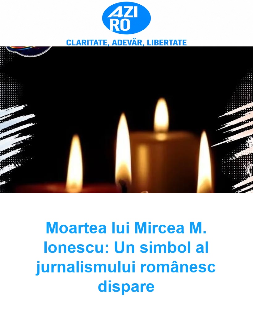 Moartea lui Mircea M. Ionescu: Un simbol al jurnalismului românesc dispare