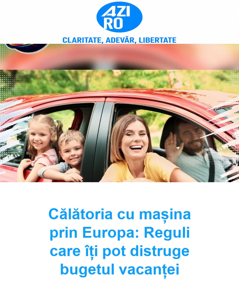 Călătoria cu mașina prin Europa: Reguli care îți pot distruge bugetul vacanței
